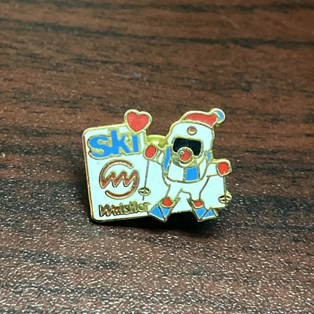 Ski Resort Whistler Mountain British Columbia Canada Lapel‎ Hat Pin